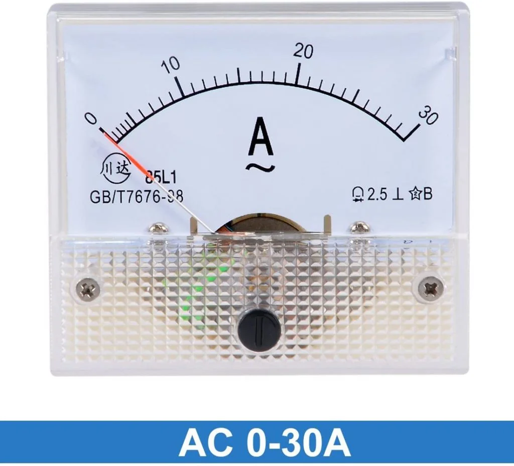 Buy 85L1 Analog AC Ampere Meter 0–30A Panel Mount Gauge