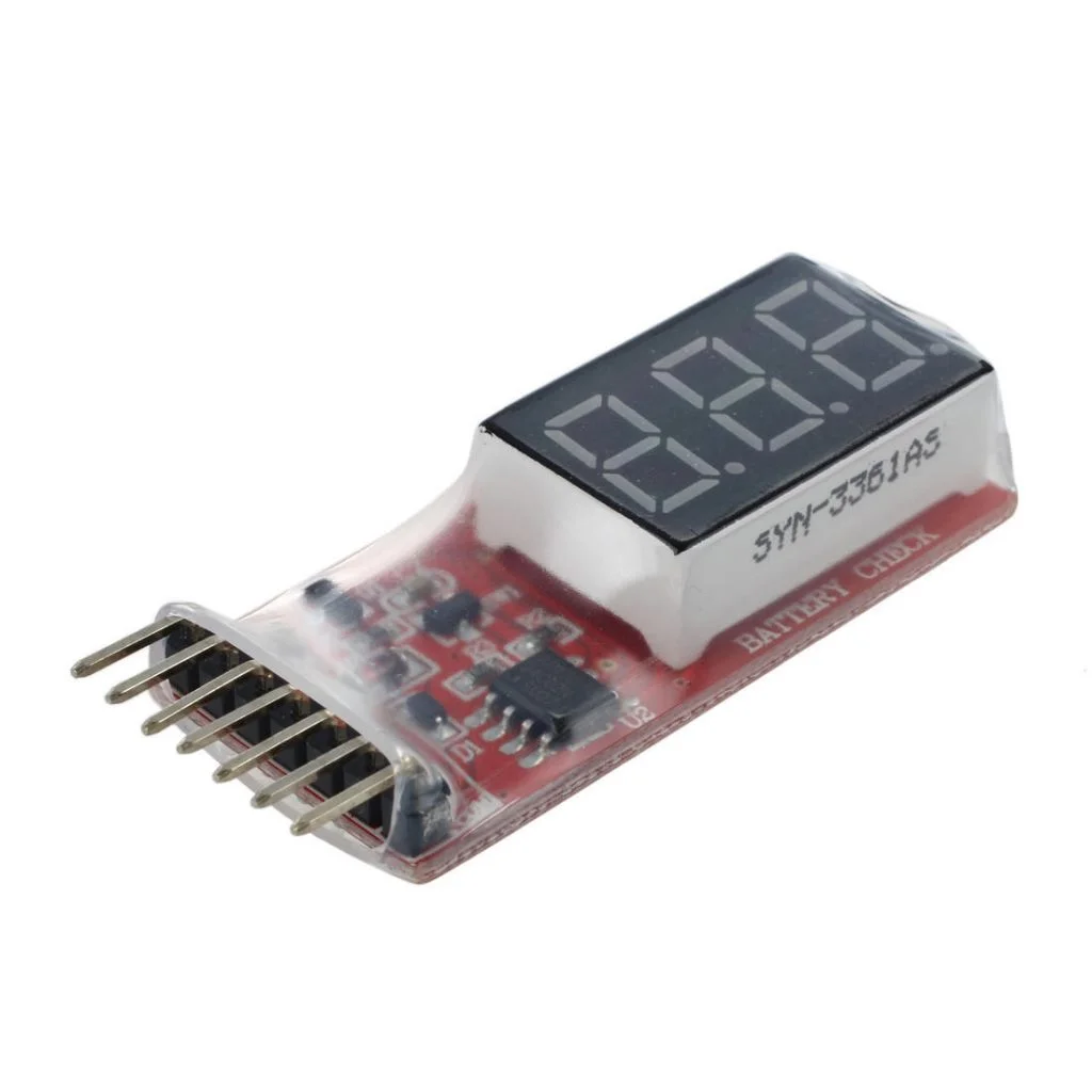 Buy 2S–6S LiPo Battery Tester With Buzzer Voltage Alarm