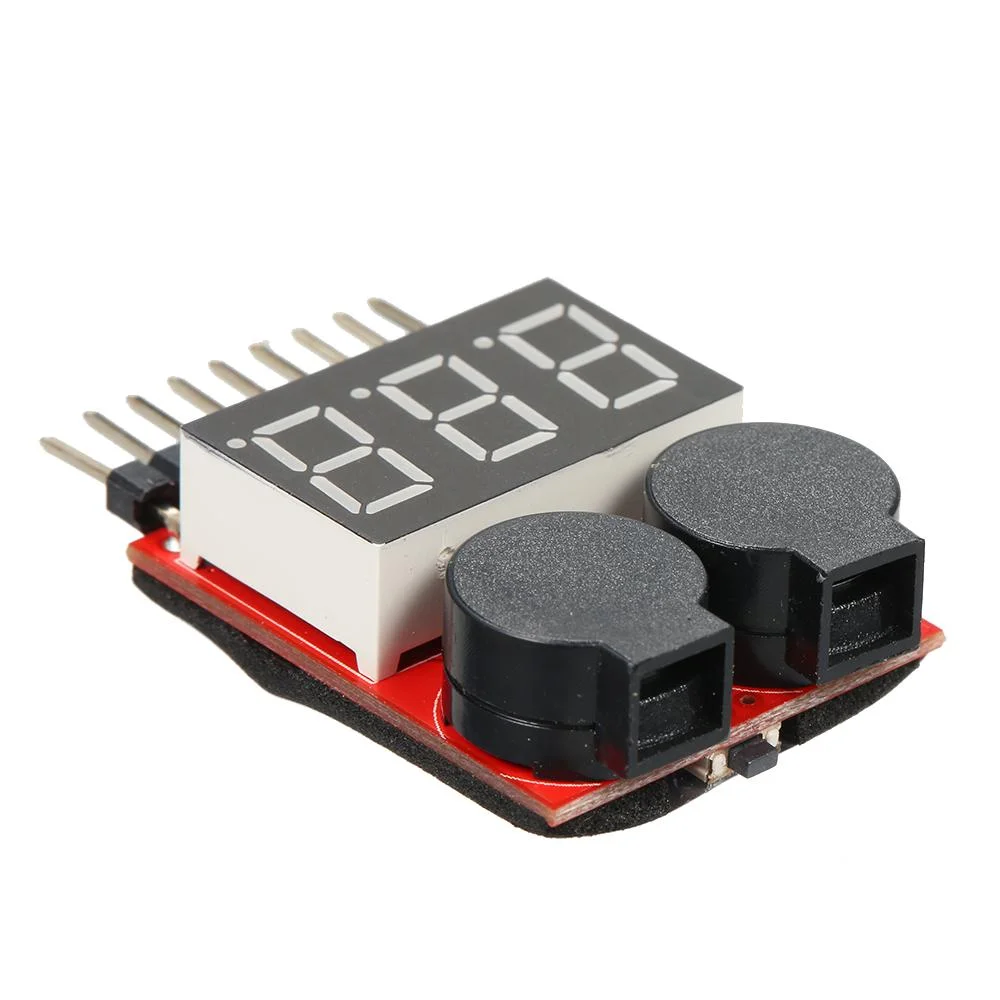 Buy 1S–8S LiPo Battery Voltage Tester With Buzzer Alarm