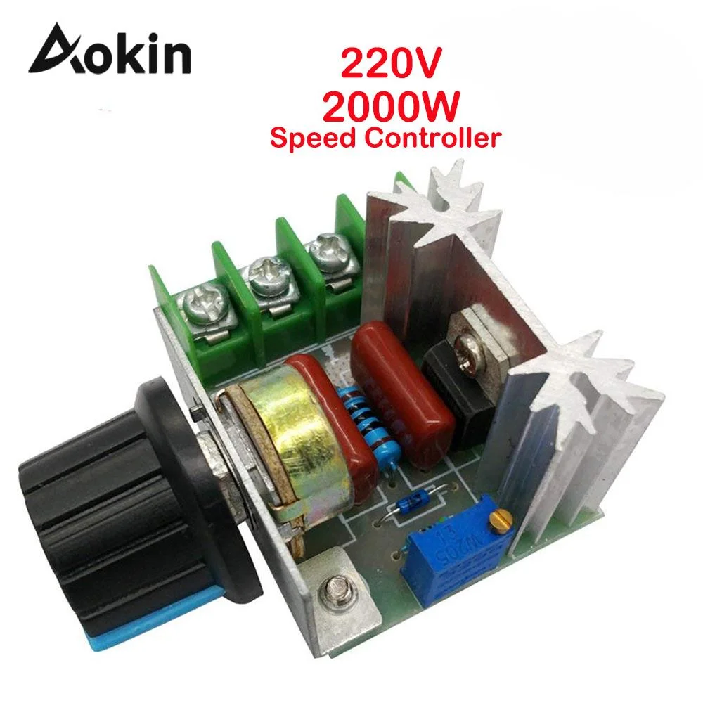 Buy AC 220V 2000W SCR Motor Speed Controller 25A Adjustable