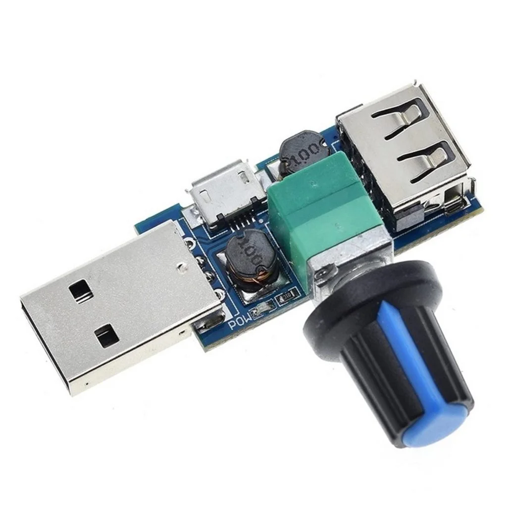 Buy 5V USB Fan Speed Controller Micro USB Adjustable