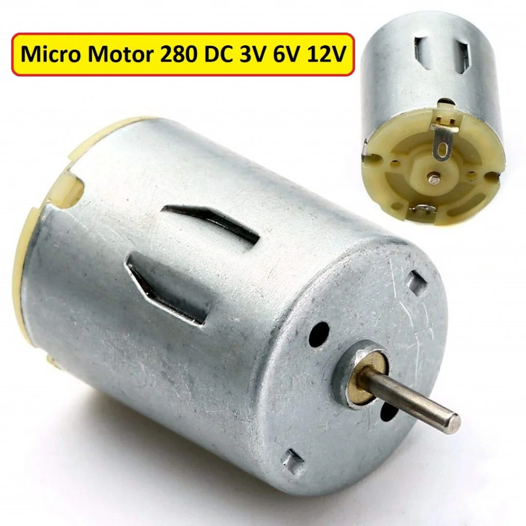 Buy 280 Micro DC Motor 3V 6V High Speed Small DIY Toy Motor