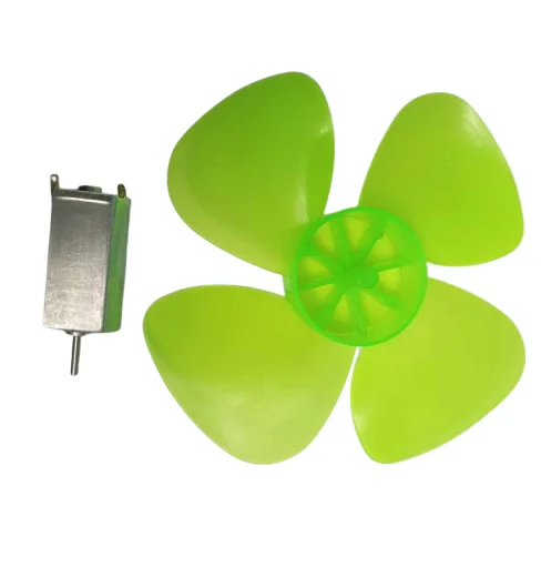 Buy 180 Motor With 4 Blade Fan 3.7V DC DIY Mini Fan