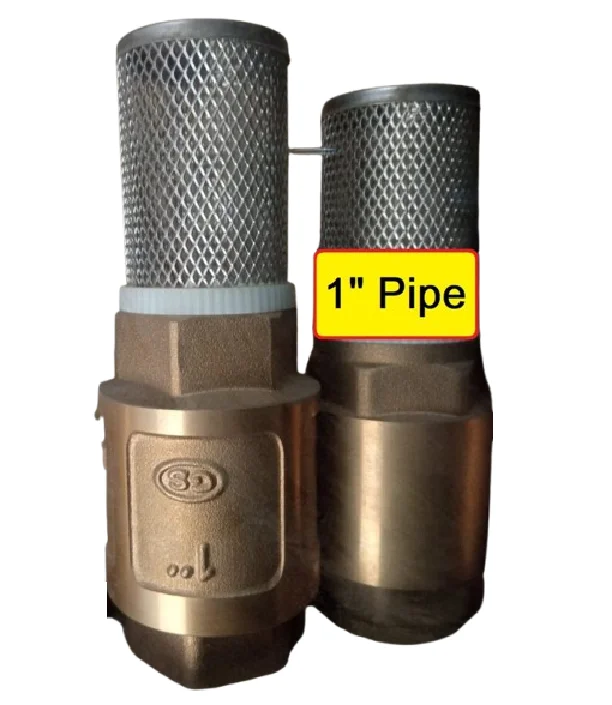 Buy 1 Inch Copper Foot Valve with SS Filter for Water Pump