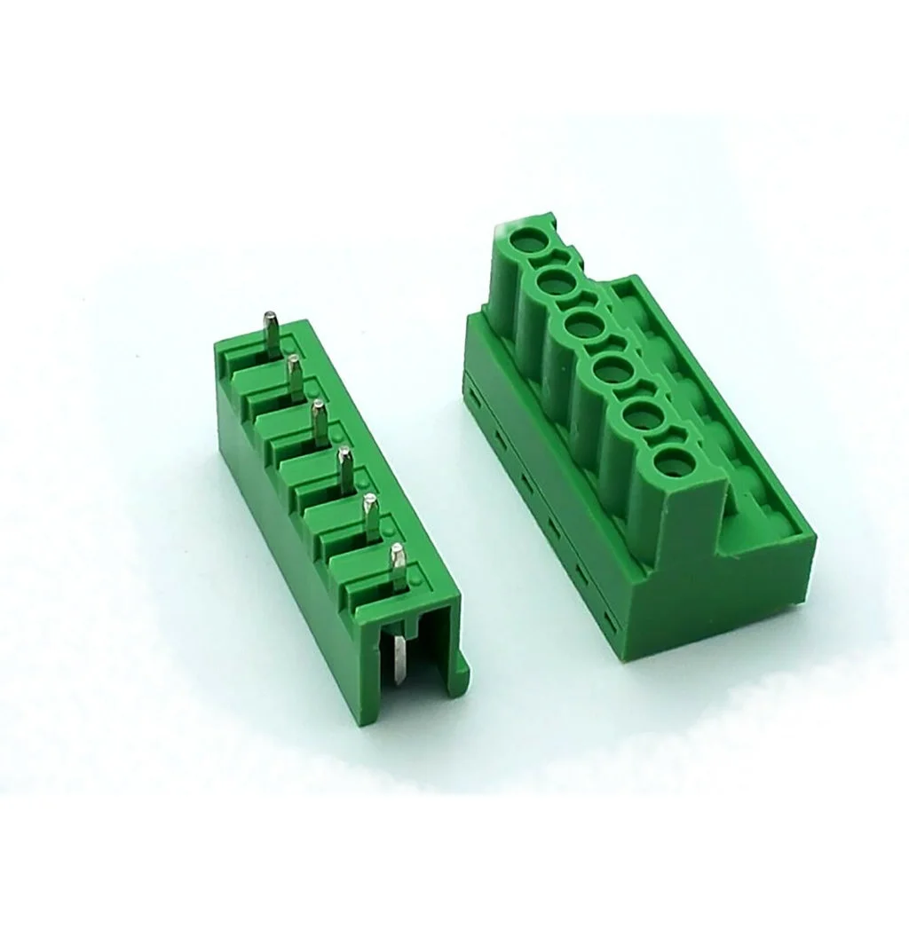 Buy 6 Pin Right Angle Terminal Block Male Female Plug