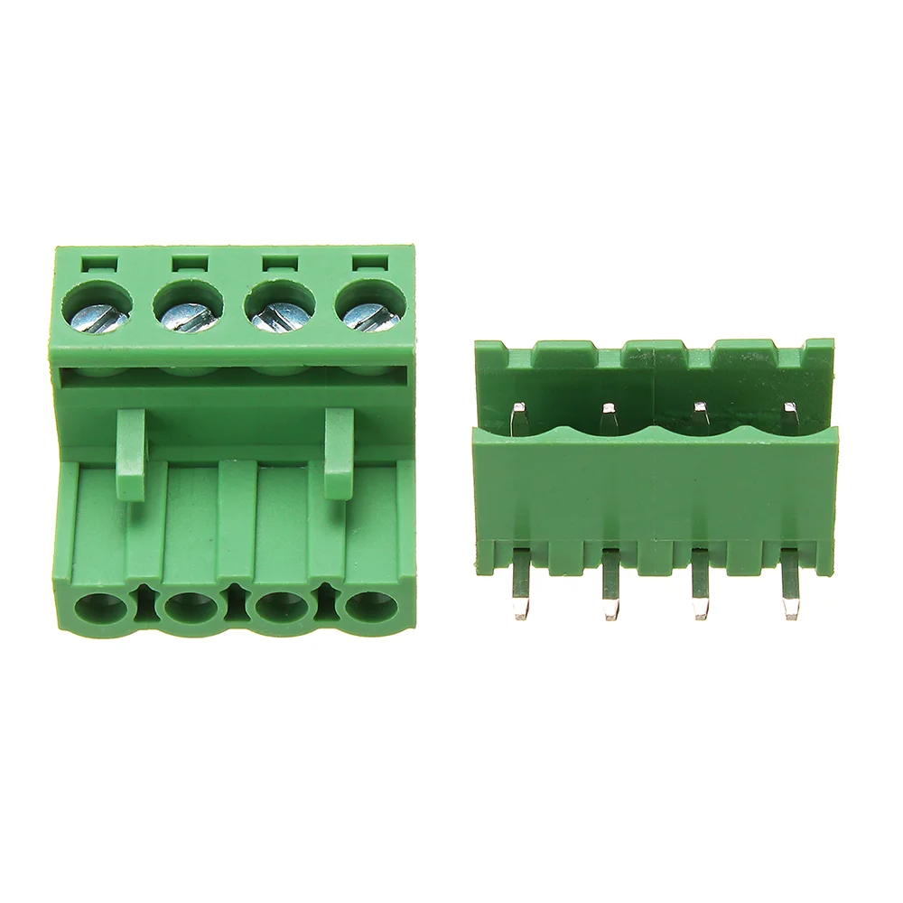 Buy 4 Pin Right Angle Terminal Block Male Female Plug