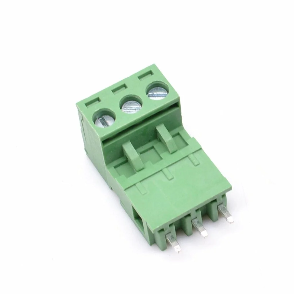 Buy 3 Pin Right Angle Terminal Block Male Female Plug
