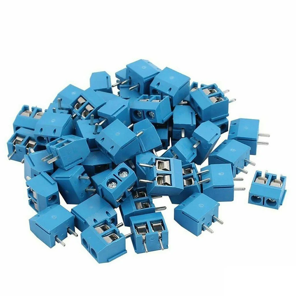 2 Pin KF301 Screw Terminal Block 5.08mm PCB Wire Connector