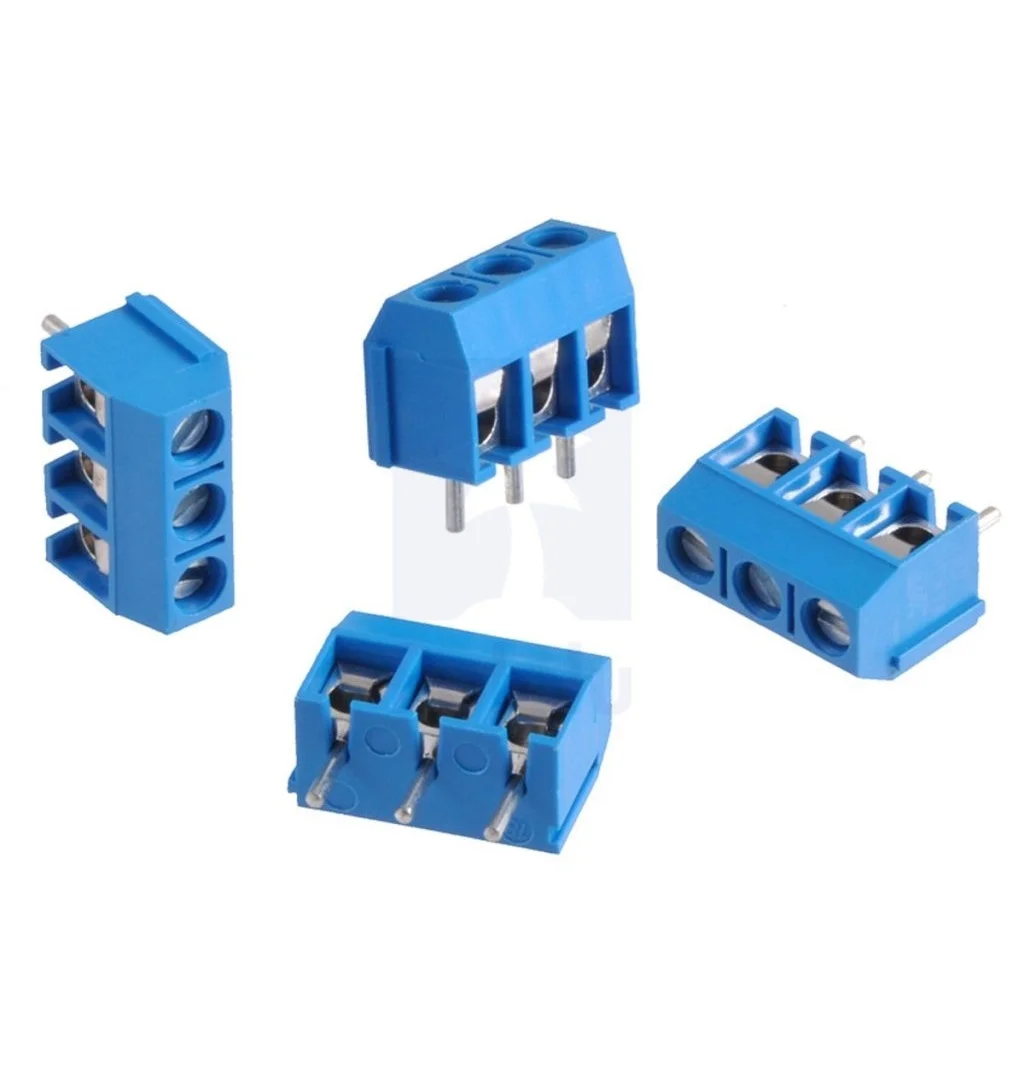 3 Pin KF301 Screw Terminal Block 5.08mm PCB Wire Connector
