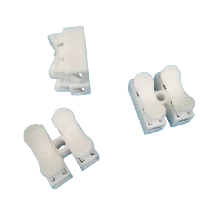 Buy 2 Way Spring Press Quick Wire Connector White 220V