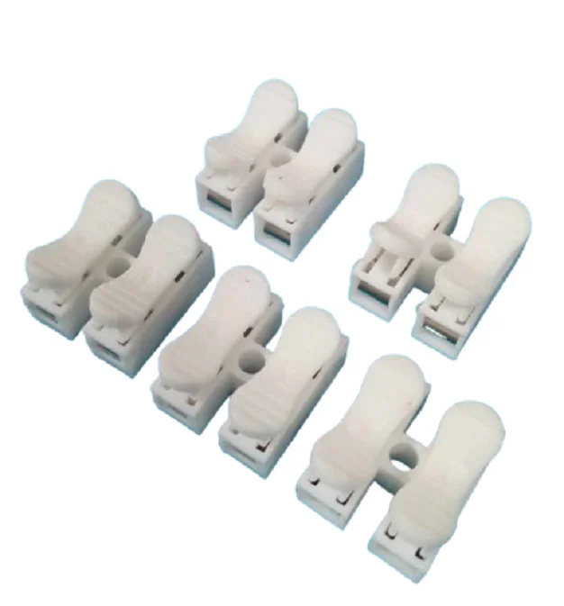Buy 2 Way Spring Press Quick Wire Connector White 220V