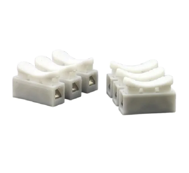 Buy 3 Way Quick Wire Connector Spring Press Clamp 220V 10A