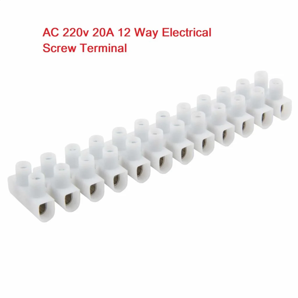 Buy 12 Way 20A Cable Connector Screw Terminal Block 220V