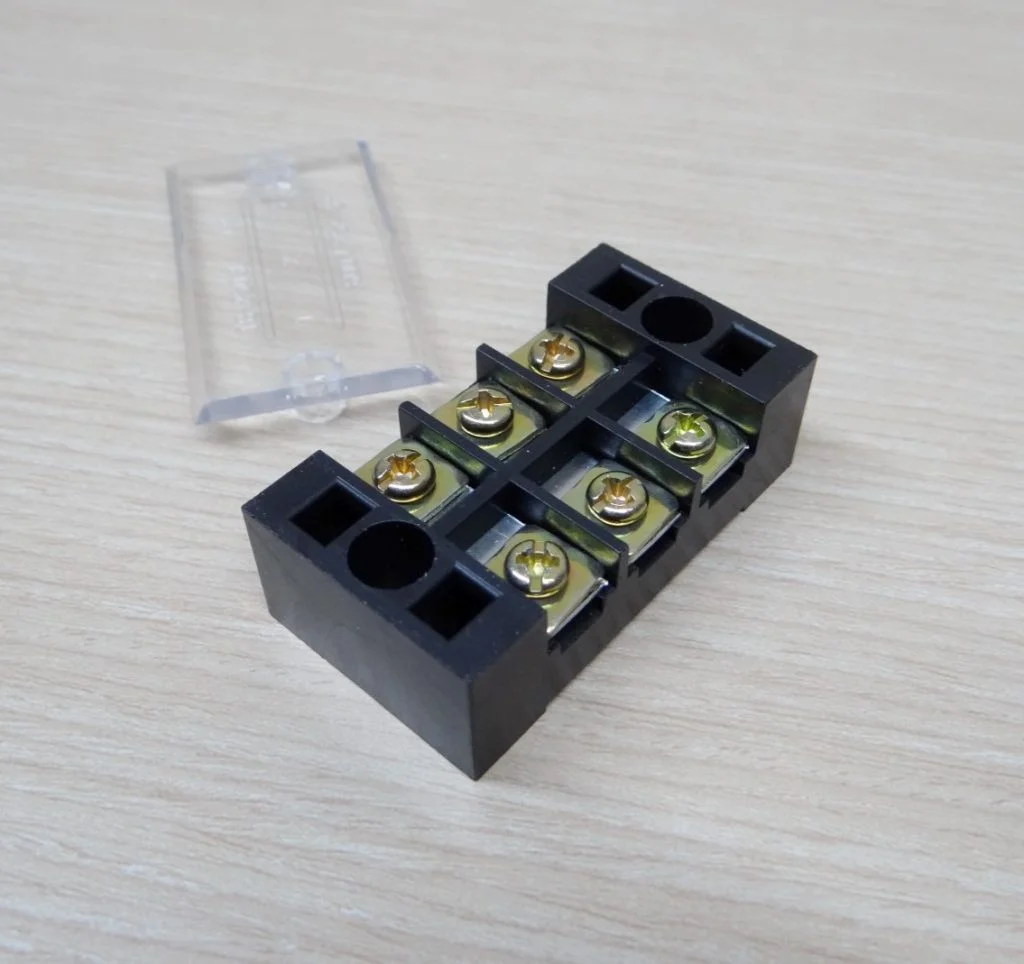 TB-2503 3P Terminal Block 600V 25A Dual Row Connector