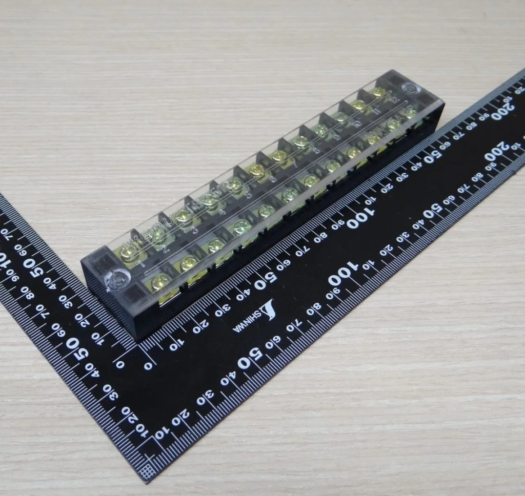 TB-2512 12P Terminal Block 600V 25A Dual Row Connector