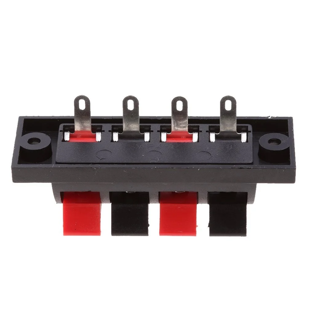 Buy 4-Way Speaker Terminal Block PCB Mount Push Release