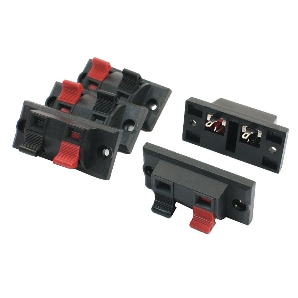 Buy 2-Way Speaker Terminal Block PCB Mount Push Release