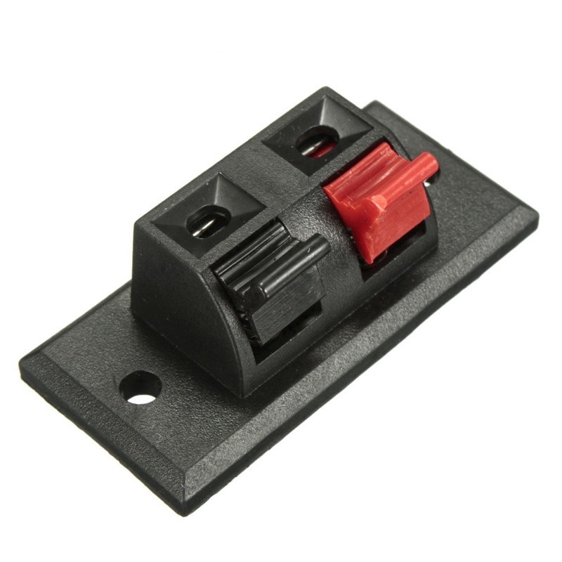 Buy 2-Way Speaker Terminal Block PCB Mount Push Release