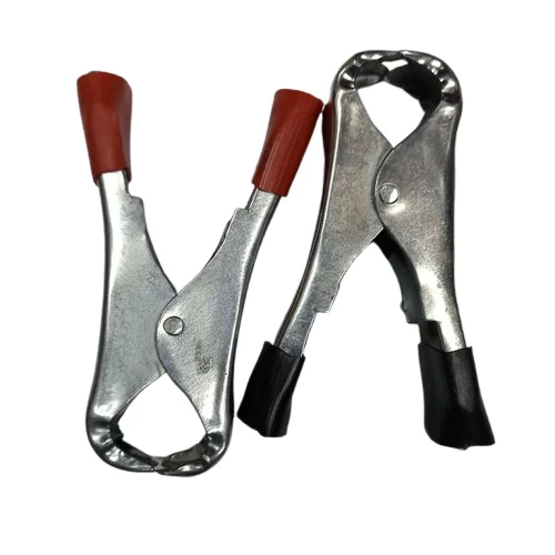 1Pair- 75mm 30A Battery Clip Red & Black Car Cable Clamp