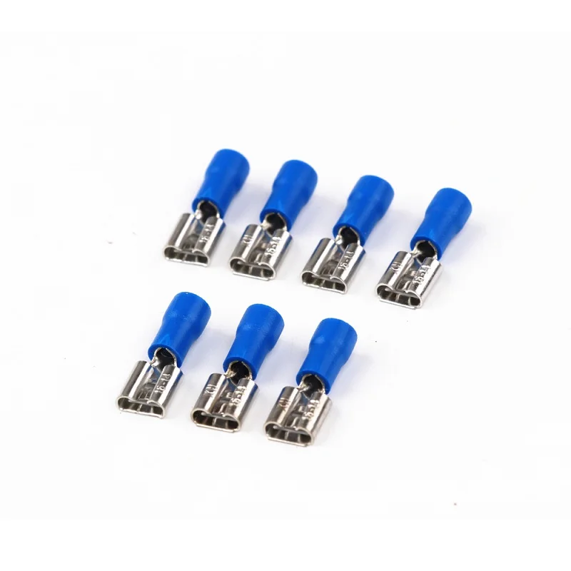1Pair- Red Blue 4mm Spade Battery Cable Crimp Lug Set