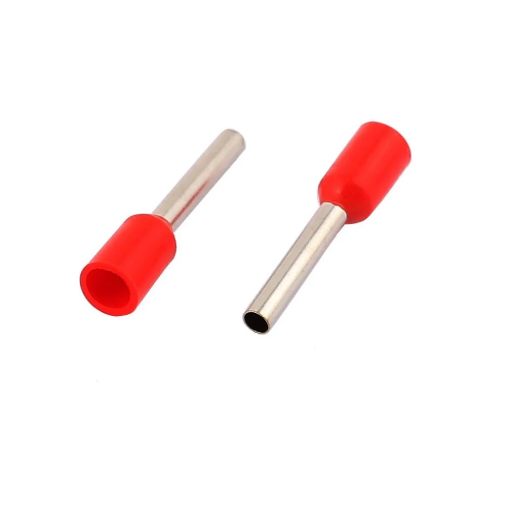 E1508 Red Wire Ferrule 1.5mm² 16AWG Crimp Terminal 1.5RM