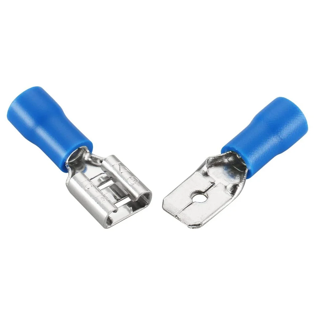 1Pair- Blue MDD2-250 Male & Female 6.3mm Quick Disconnect