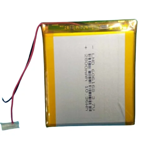 2800mAh 3.7V Li-Polymer Rechargeable Battery 68x61x6mm