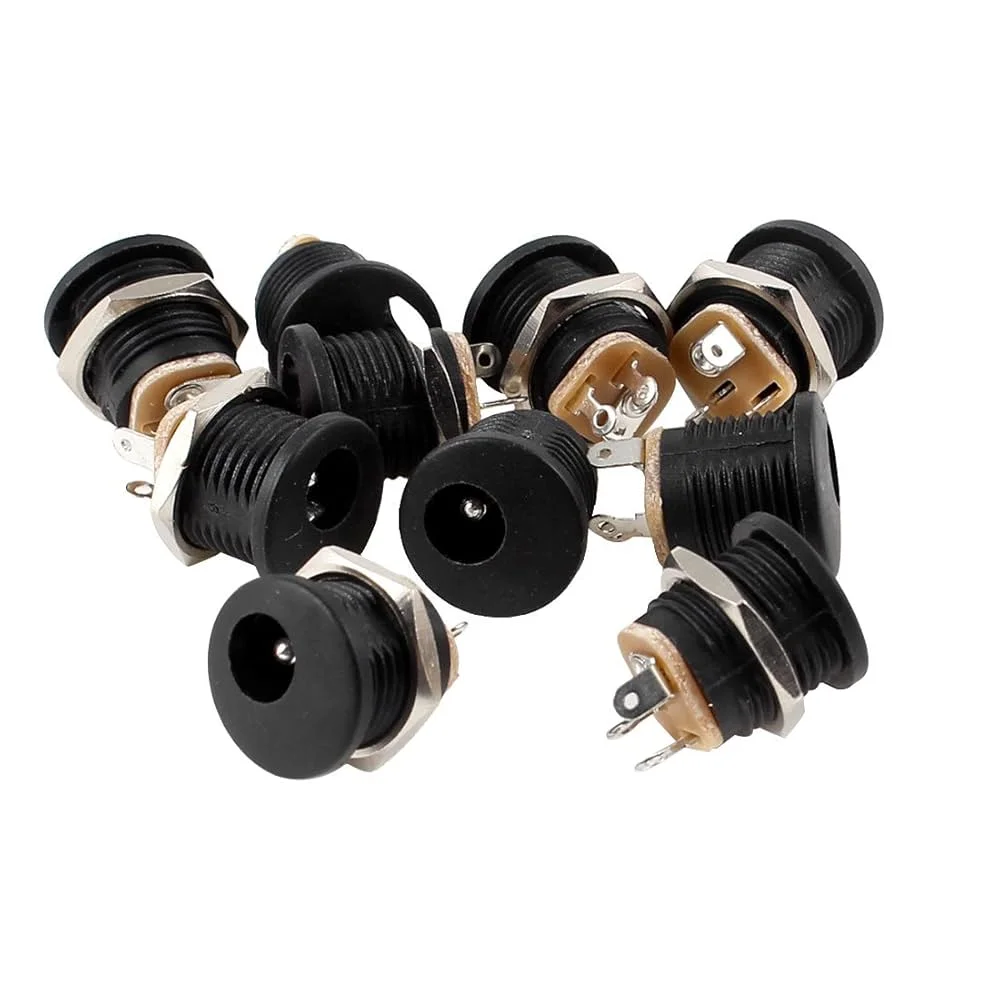 DC-022 5.5x2.1mm Female Panel Mount Socket With Nut Kit