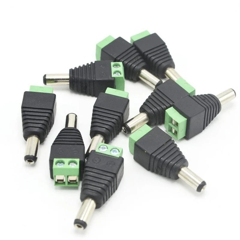 2.1mm Male DC Power Plug Screw Terminal Adapter 5V-24V