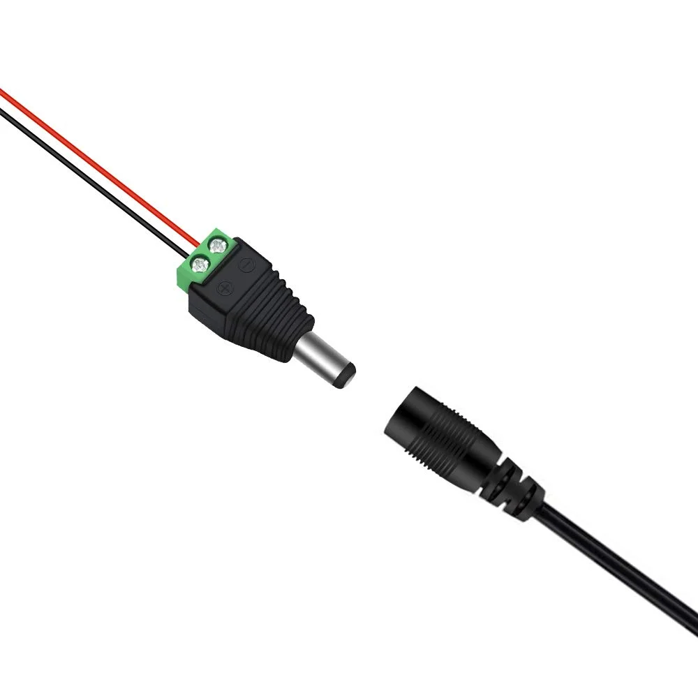 2.1mm Male DC Power Plug Screw Terminal Adapter 5V-24V
