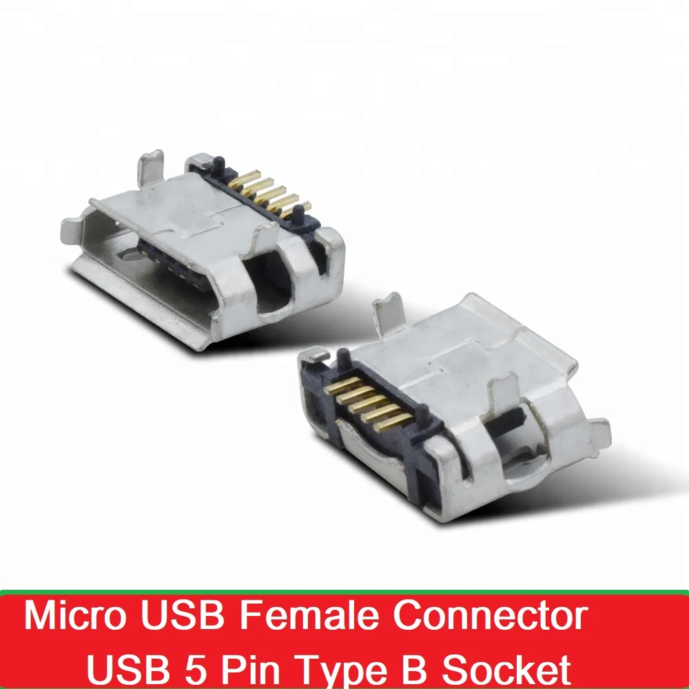 Micro USB 5Pin DIP Type B Female Connector Adapter