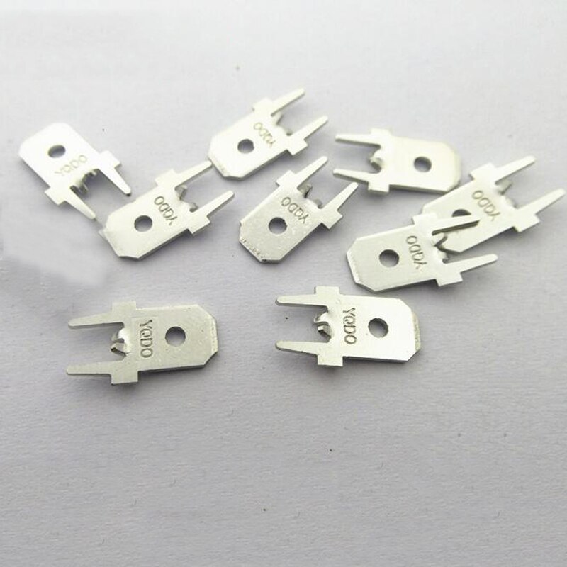 6.3mm Vertical PCB Crimp Spade Male Terminal Plug