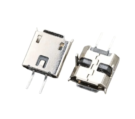 2 Pin Micro USB Type-B Female Panel Mount Charging Socket
