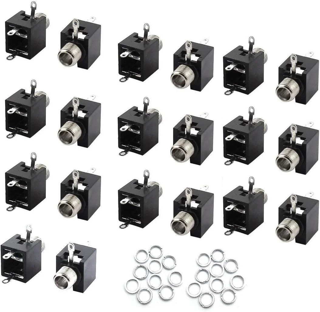 PJ301 3.5mm Mono Female Audio Jack Socket Connector