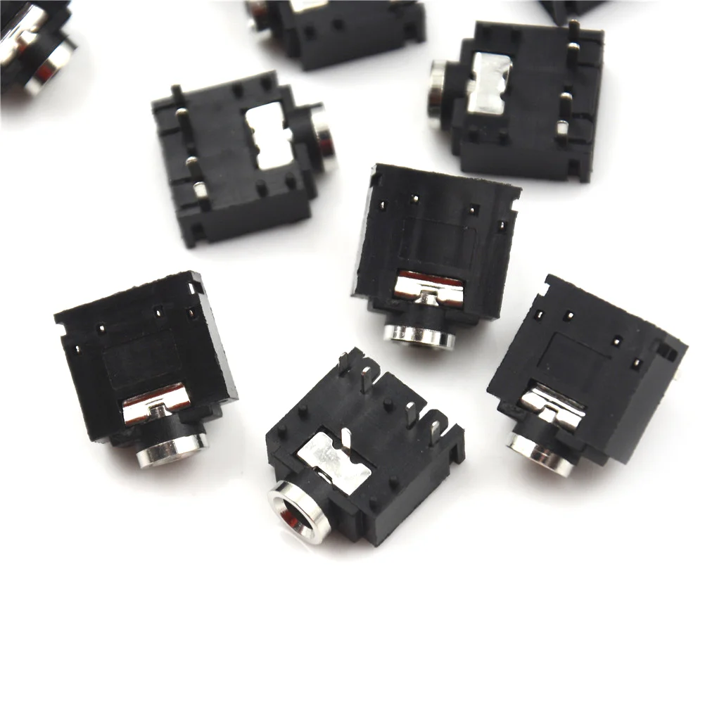 PJ-307 3.5mm 5Pin Stereo Audio Female PCB Socket Jack