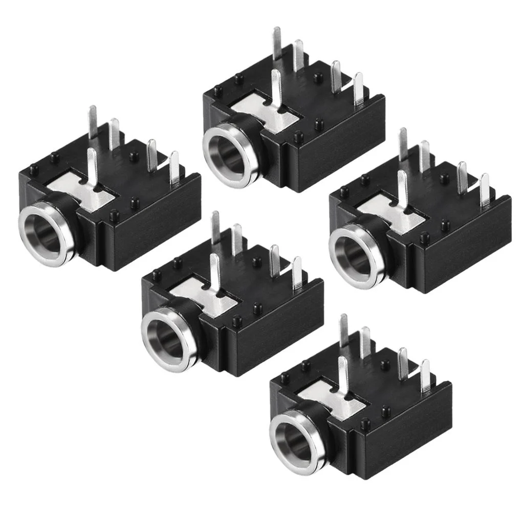 PJ-307 3.5mm 5Pin Stereo Audio Female PCB Socket Jack