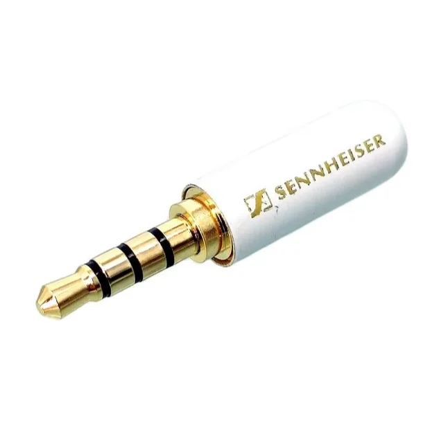 3.5mm 4 Pole Metal Audio Jack Male Plug for Headphones