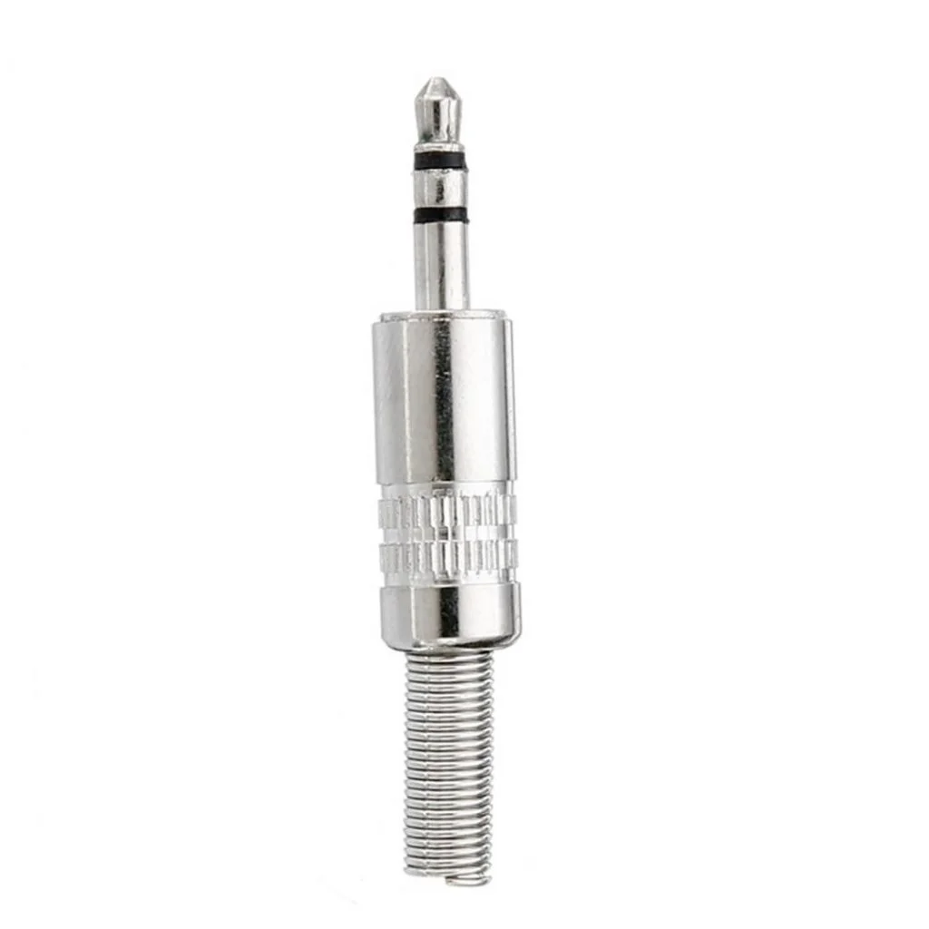 P106A 3.5mm Stereo Male Metal Audio Jack Connector Plug