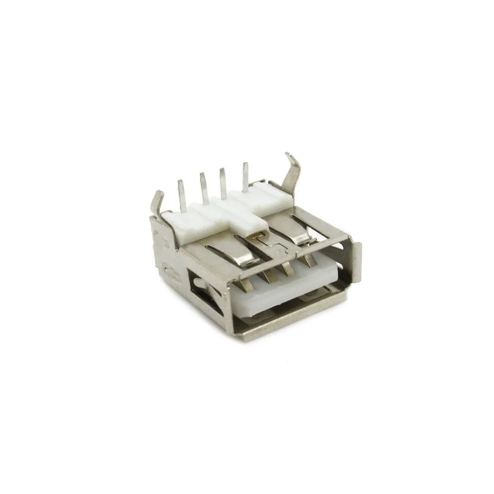 Buy Angle Female USB 2.0 Type-A DIP Socket Panel Mount Plug
