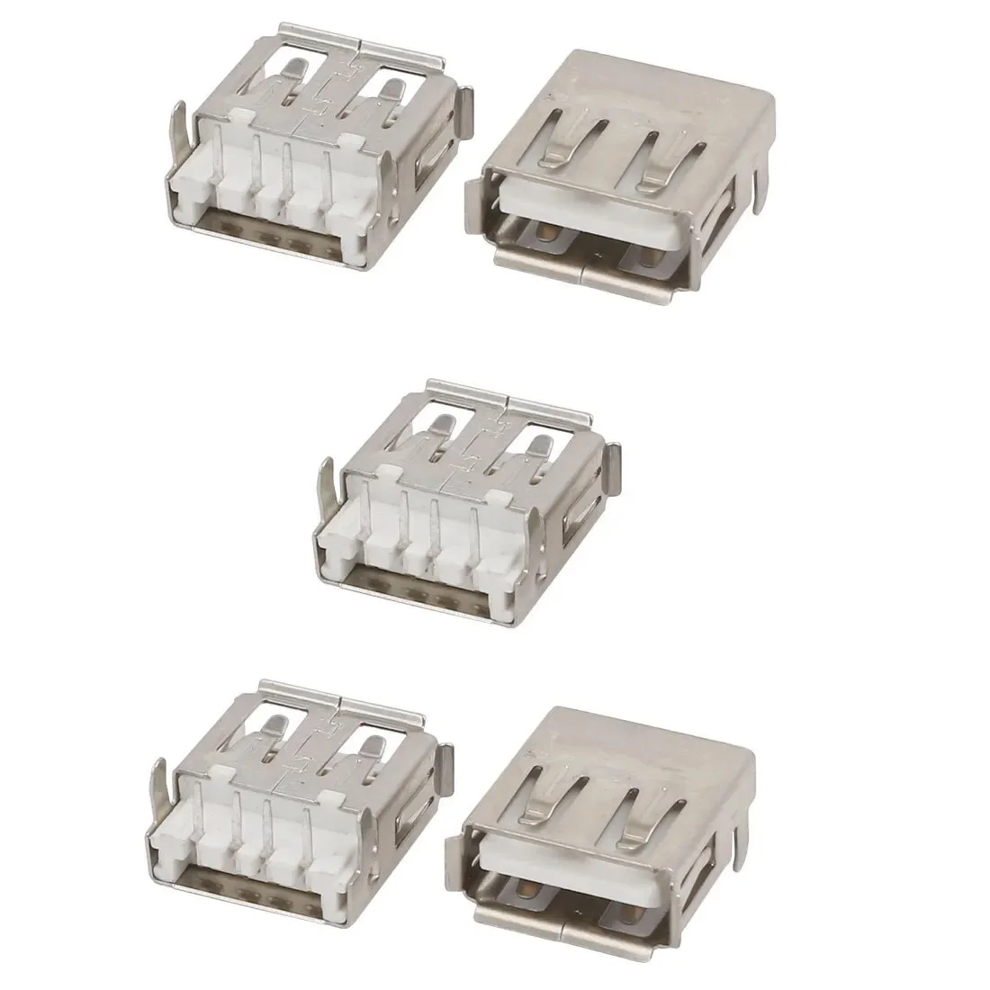 Buy Angle Female USB 2.0 Type-A DIP Socket Panel Mount Plug