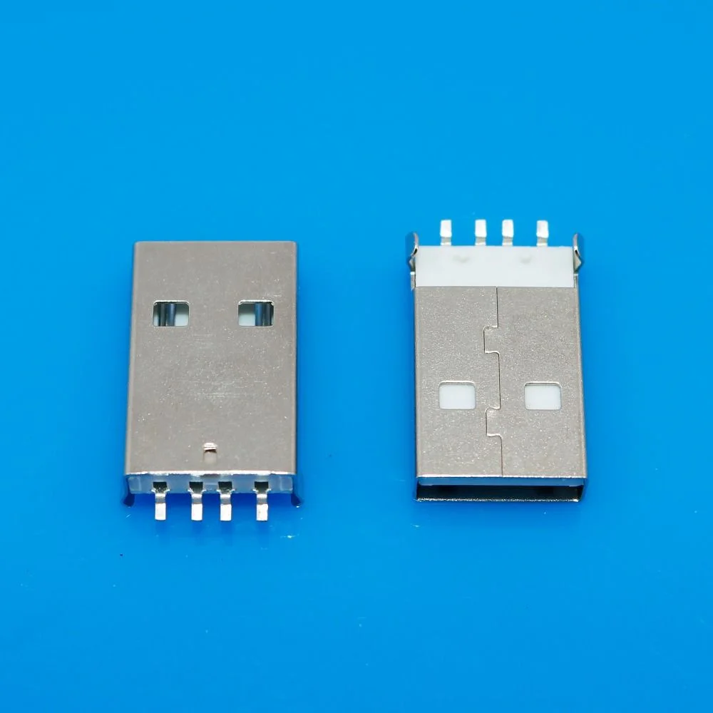 Buy Male USB 2.0 Type-A Plug 4 Pin DIP Panel Cable Socket