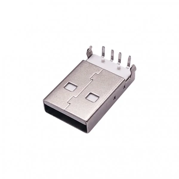 Buy Male USB 2.0 Type-A Plug 4 Pin DIP Panel Cable Socket