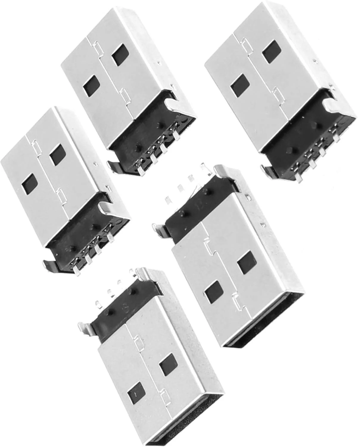 Buy Male USB 2.0 Type-A Plug 4 Pin DIP Panel Cable Socket
