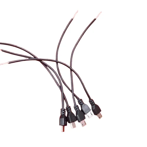 Type-B USB 2.0 Male Cable With Open End 2 Pin Wire