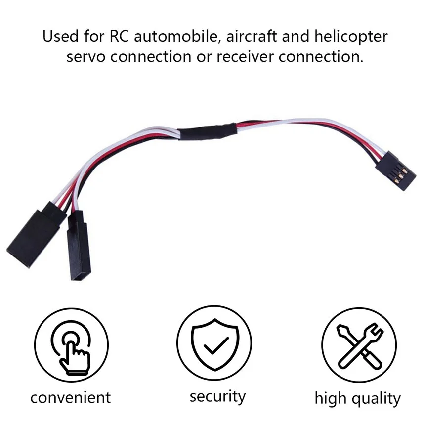 Y Style 180mm Servo Extension Cable 3 Pin JR Male Female