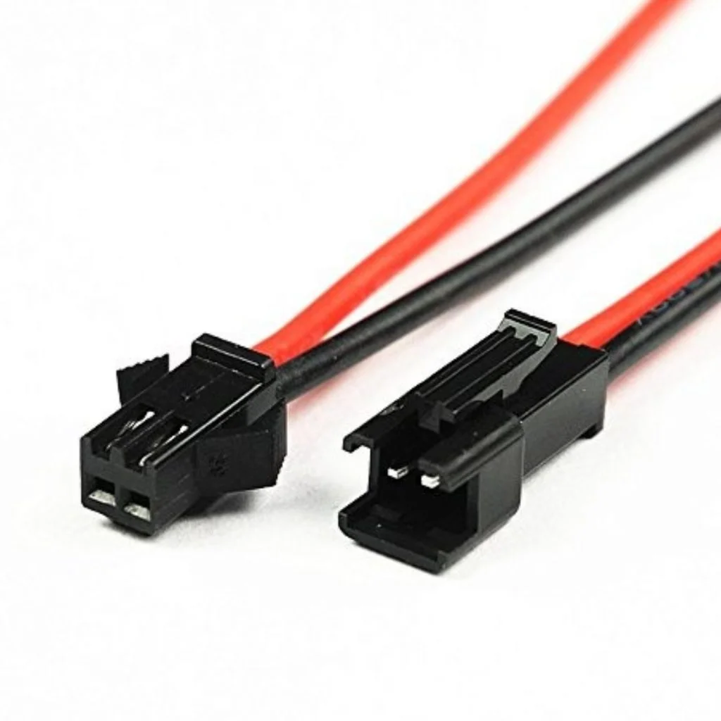 Buy 2 Pin JST Connector 2.54mm Red Black Cable