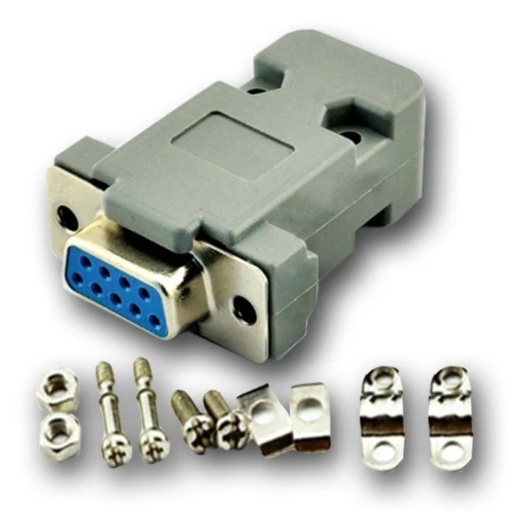 Buy DB9 Female 9 Pin VGA Connector Plastic Cover RS232 Port