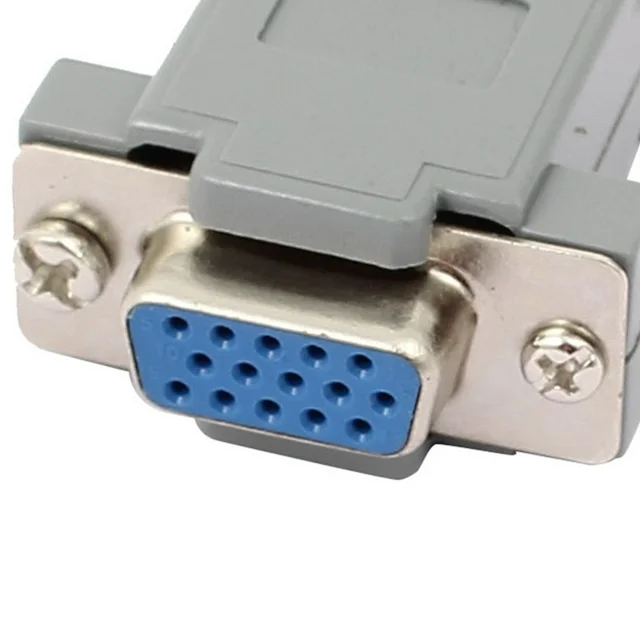 Buy DB15 15-Pin 3 Rows Female VGA Connector With Shell