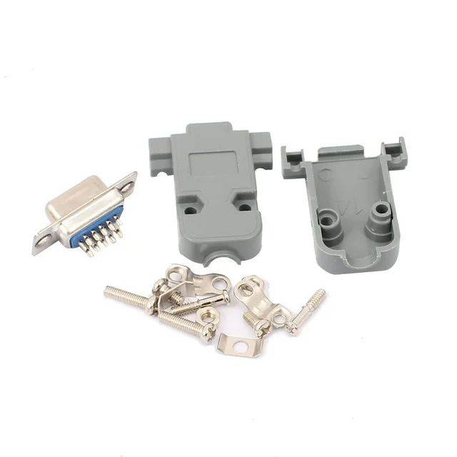 Buy DB15 15-Pin 3 Rows Female VGA Connector With Shell
