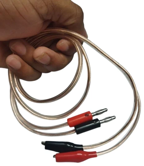 Buy Banana To Alligator Clip Multimeter Cables Transparent